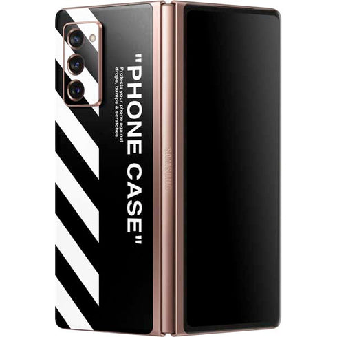 Black and White Stripes Galaxy Z Fold2 5G Skin