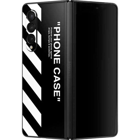 Black and White Stripes Galaxy Z Fold3 5G Skin