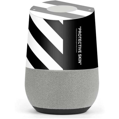 Black and White Stripes Google Home Skin