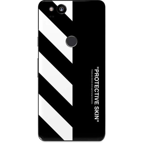 Black and White Stripes Google Pixel 2 Skin