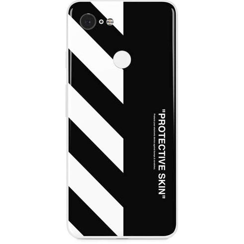 Black and White Stripes Google Pixel 3 Skin