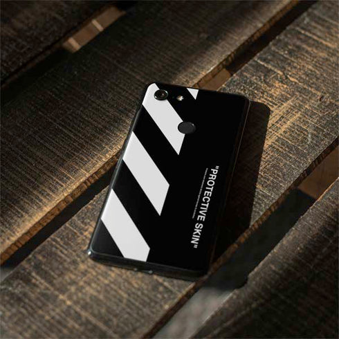 Black and White Stripes Google Pixel 3 Skin