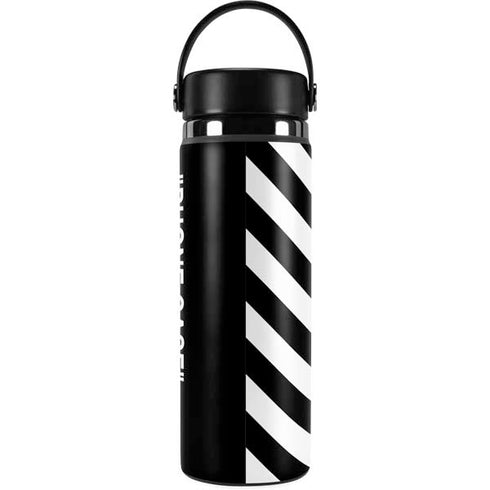 Black and White Stripes Hydro Flask 20oz Wide Mouth Skin