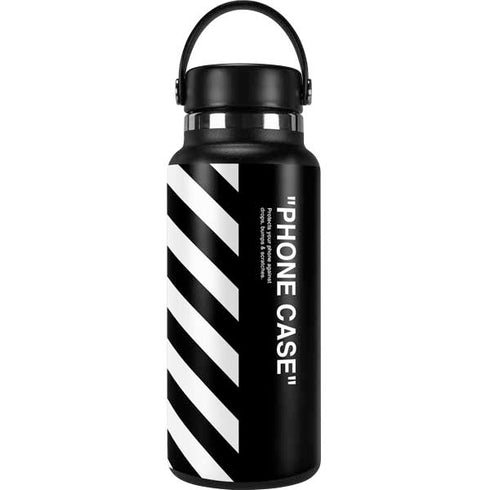 Black and White Stripes Hydro Flask 32oz Wide Mouth Skin