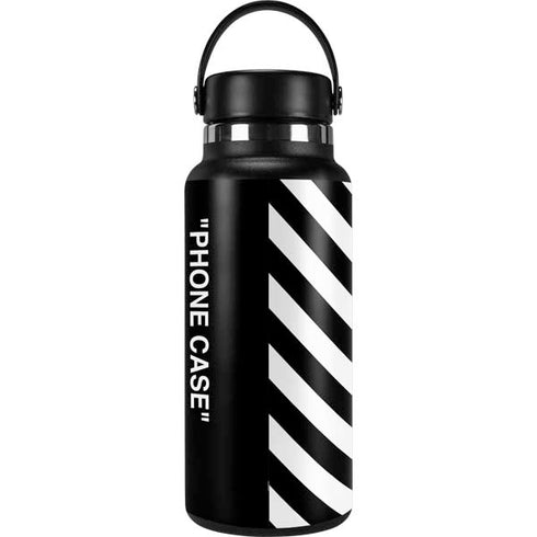Black and White Stripes Hydro Flask 32oz Wide Mouth Skin