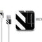 Black and White Stripes iPad Charger (10W USB) Skin