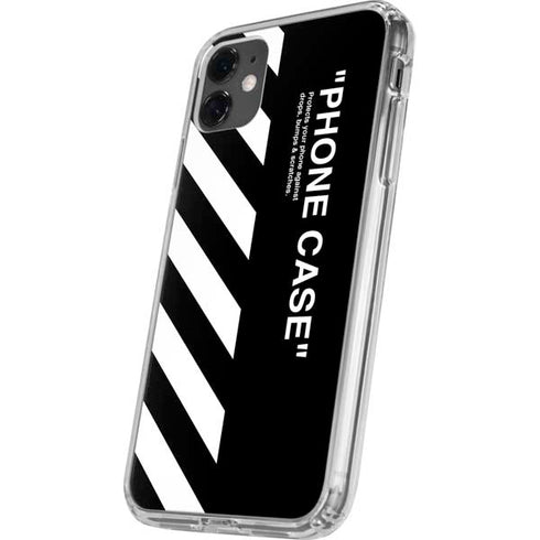 Black and White Stripes iPhone 11 Clear Case