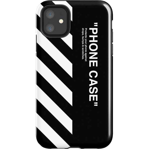 Black and White Stripes iPhone 11 Impact Case