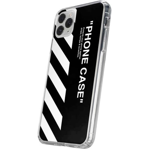 Black and White Stripes iPhone 11 Pro Clear Case