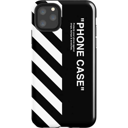 Black and White Stripes iPhone 11 Pro Max Impact Case