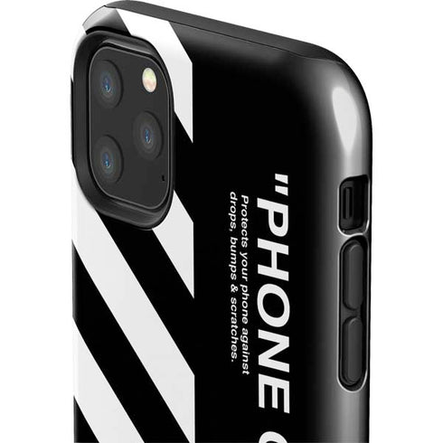 Black and White Stripes iPhone 11 Pro Max Impact Case