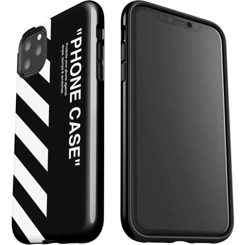 Black and White Stripes iPhone 11 Pro Max Impact Case