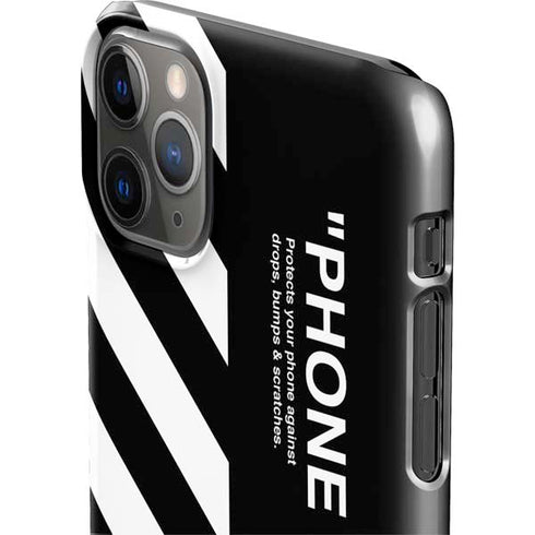 Black and White Stripes iPhone 11 Pro Max Lite Case
