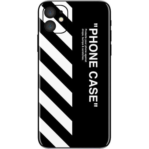 Black and White Stripes iPhone 11 Skin
