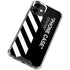 Black and White Stripes iPhone 12 Clear Case