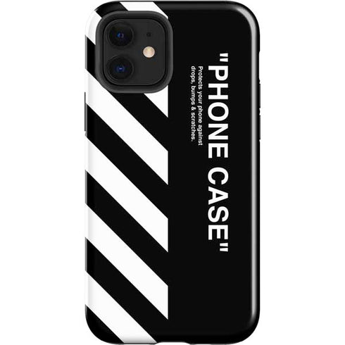 Black and White Stripes iPhone 12 Impact Case