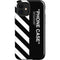 Black and White Stripes iPhone 12 Impact Case