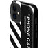 Black and White Stripes iPhone 12 Impact Case