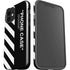 Black and White Stripes iPhone 12 Impact Case