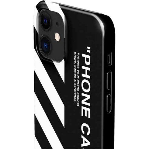 Black and White Stripes iPhone 12 Mini Lite Case