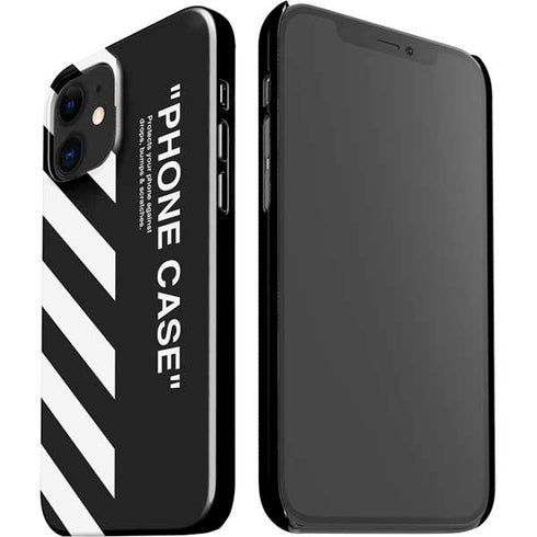 Black and White Stripes iPhone 12 Mini Lite Case
