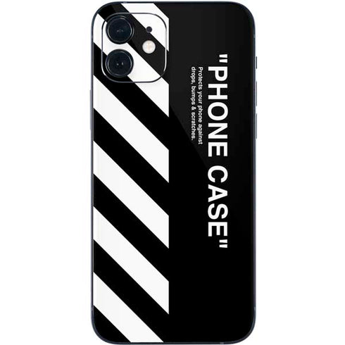 Black and White Stripes iPhone 12 Mini Skin