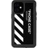 Black and White Stripes iPhone 12 Mini Waterproof Case