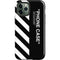 Black and White Stripes iPhone 12 Pro Impact Case