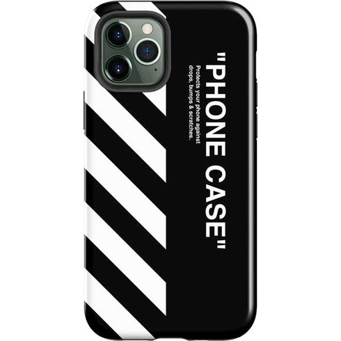 Black and White Stripes iPhone 12 Pro Max Impact Case