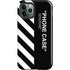 Black and White Stripes iPhone 12 Pro Max Impact Case