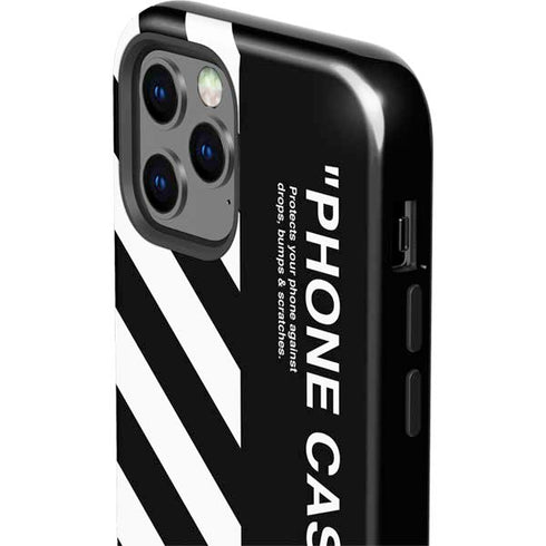 Black and White Stripes iPhone 12 Pro Max Impact Case