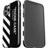 Black and White Stripes iPhone 12 Pro Max Impact Case