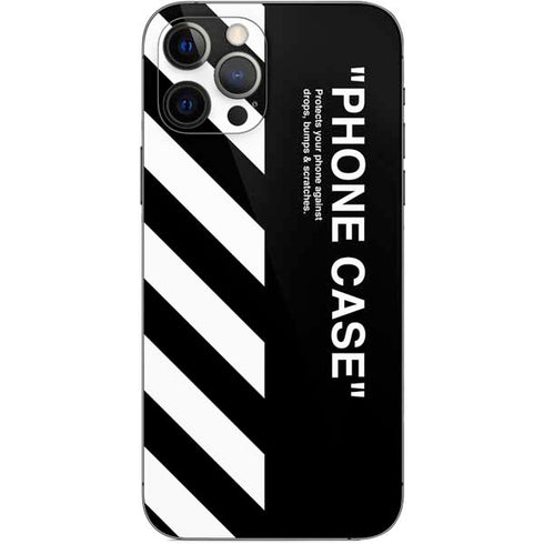 Black and White Stripes iPhone 12 Pro Skin