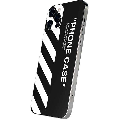 Black and White Stripes iPhone 12 Pro Skin