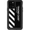 Black and White Stripes iPhone 12 Pro Waterproof Case