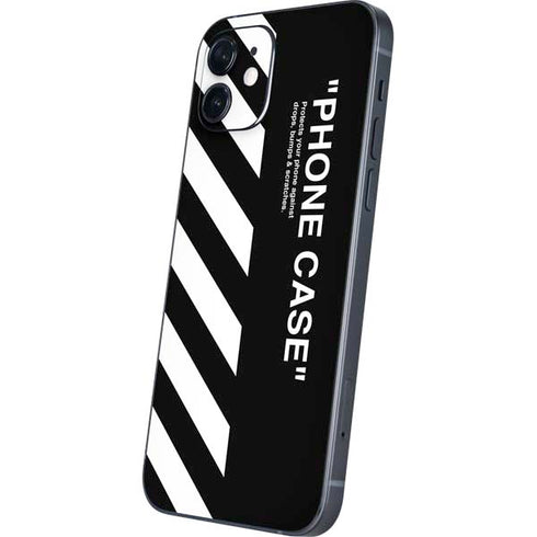 Black and White Stripes iPhone 12 Skin