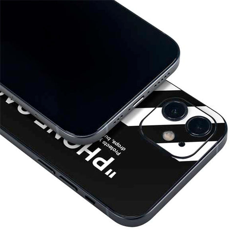 Black and White Stripes iPhone 12 Skin