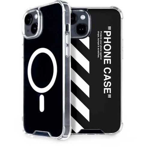 Black and White Stripes iPhone 13 MagSafe Case