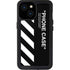 Black and White Stripes iPhone 13 Mini Waterproof Case