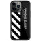 Black and White Stripes iPhone 13 Pro Cargo Case