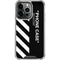 Black and White Stripes iPhone 13 Pro Clear Case