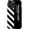 Black and White Stripes iPhone 13 Pro Max Impact Case