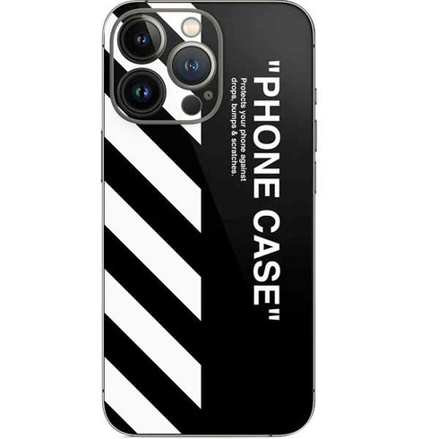 Black and White Stripes iPhone 13 Pro Skin
