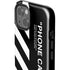 Black and White Stripes iPhone 15 Plus Impact Case
