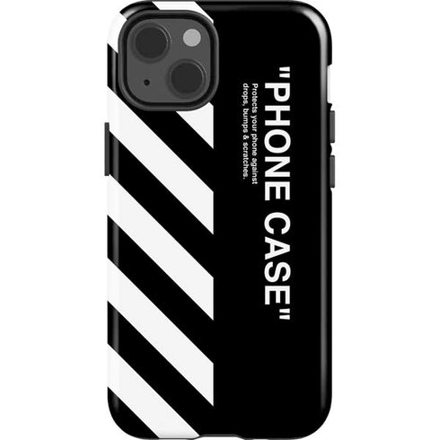 Black and White Stripes iPhone 15 Impact Case