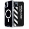 Black and White Stripes iPhone 15 Plus MagSafe Case
