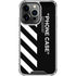 Black and White Stripes iPhone 15 Pro Clear Case