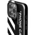 Black and White Stripes iPhone 14 Pro Impact Case