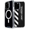 Black and White Stripes iPhone 15 Pro MagSafe Case