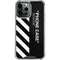 Black and White Stripes iPhone 15 Pro Max Clear Case